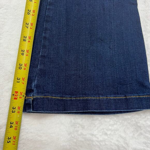 SPANX Women's Dark Wash Pull-On Bootcut Denim Jeans‎ Size M Tall Inseam 33" - Picture 9 of 9